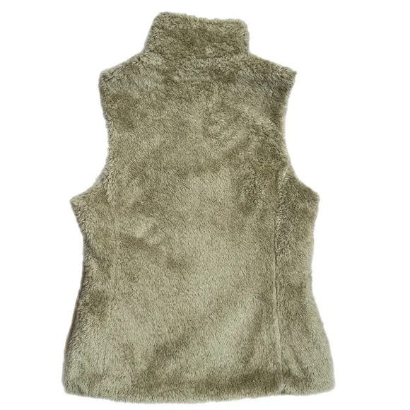 Patagonia Los Gatos Fleece Vest Teddy Sherpa Neutral Tan Full Zip Womens Medium - Picture 6 of 11